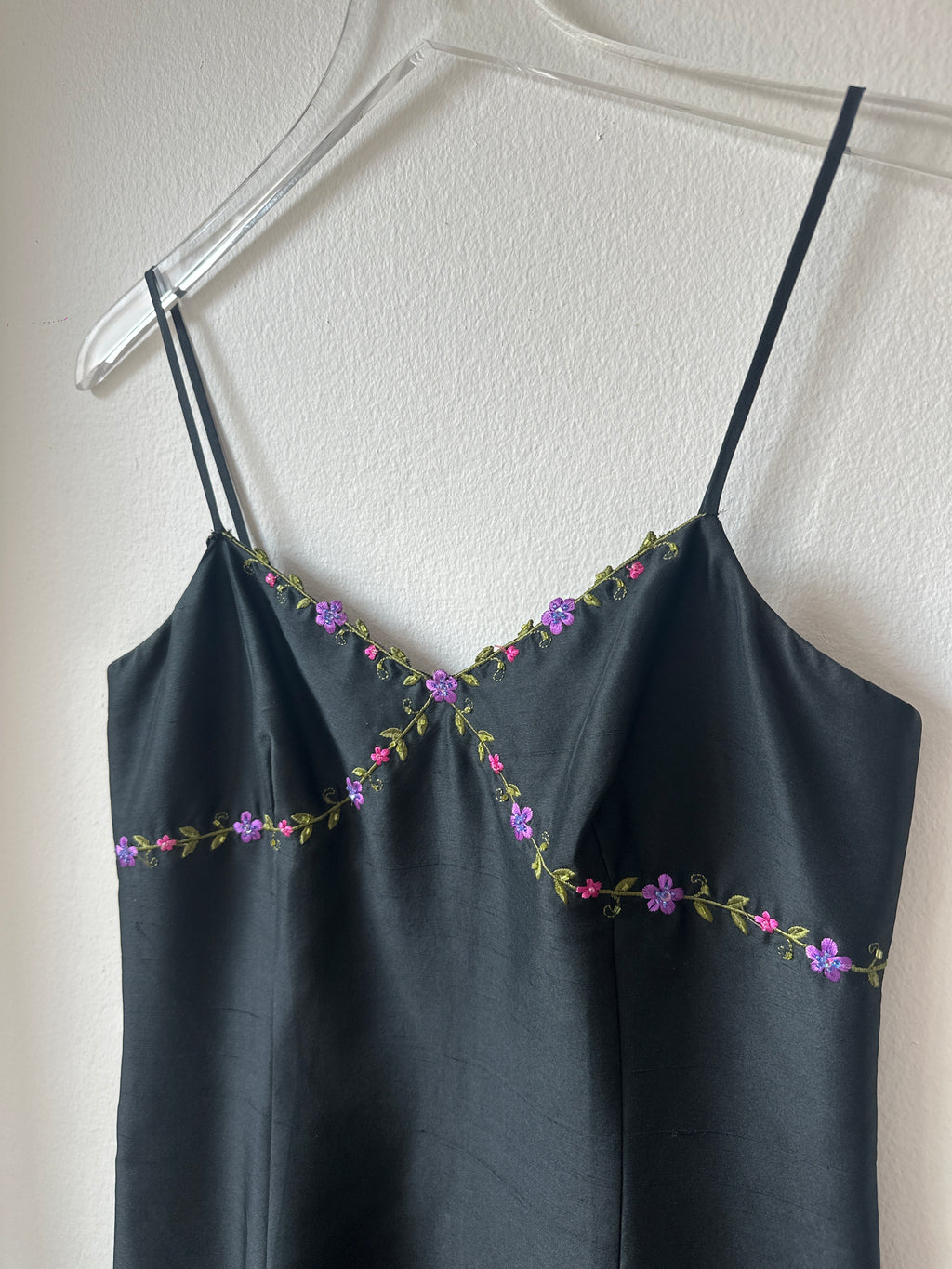 Ann Taylor Floral Embroidered Slip Dress