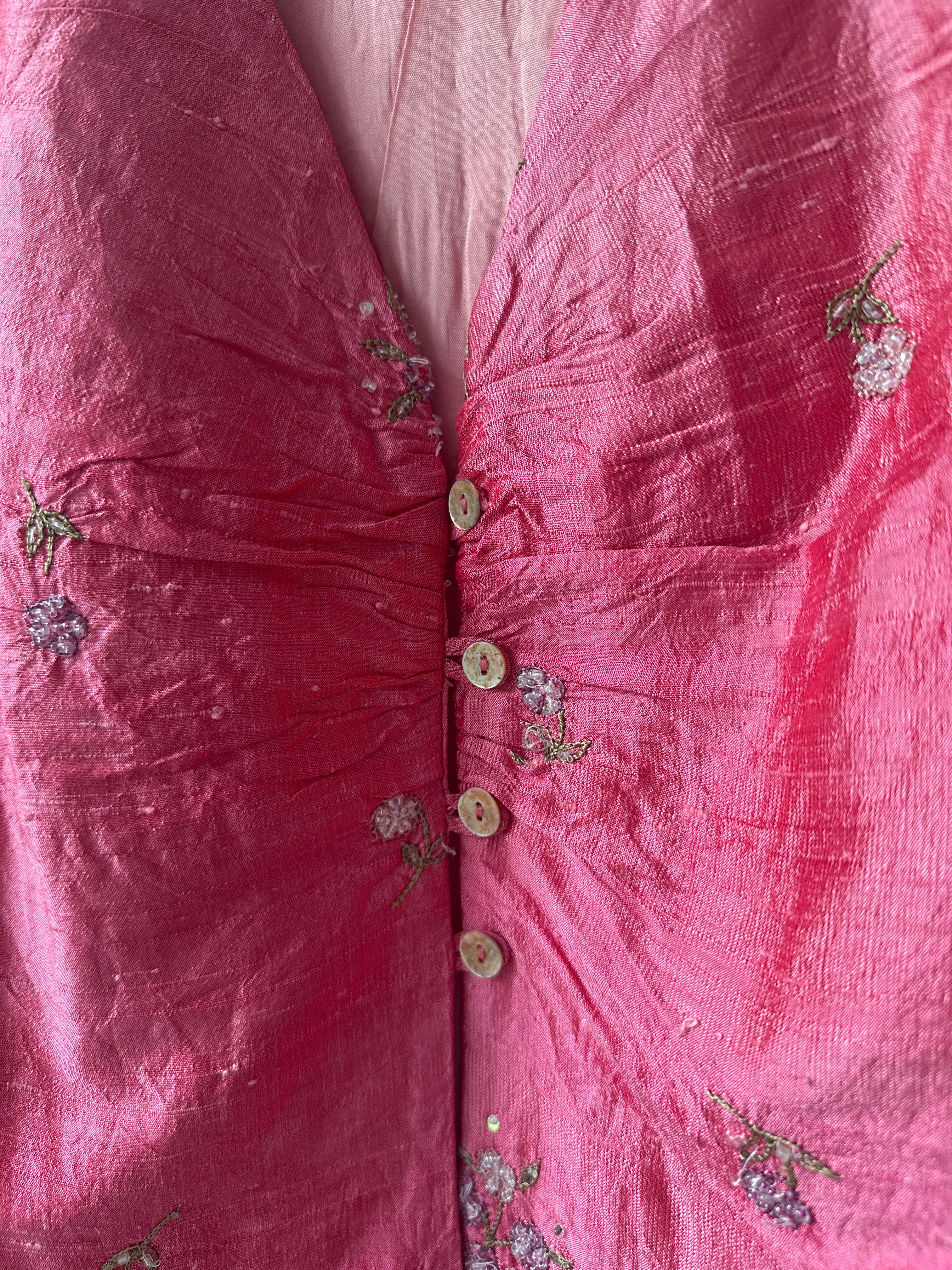Tara Jarmon Pink Silk Vest Top
