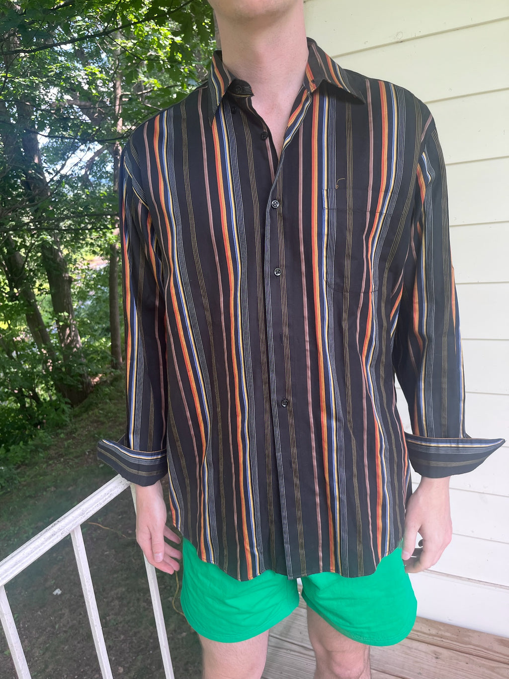 St. Croix Men's Striped Button Down