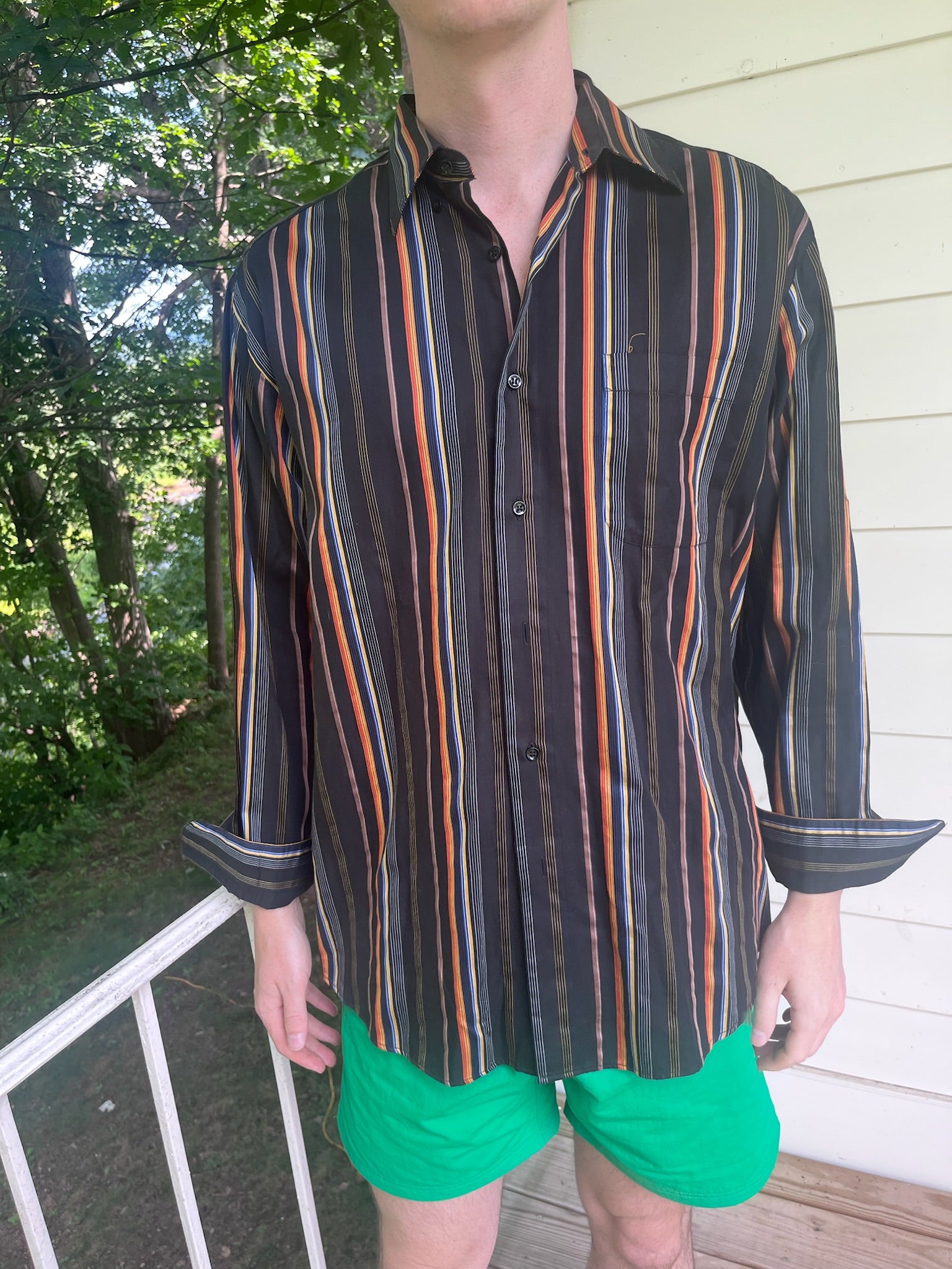 St. Croix Men's Striped Button Down