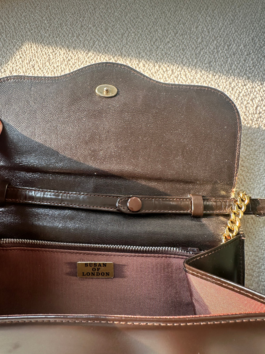 Susan of London Chocolate Mini Bag