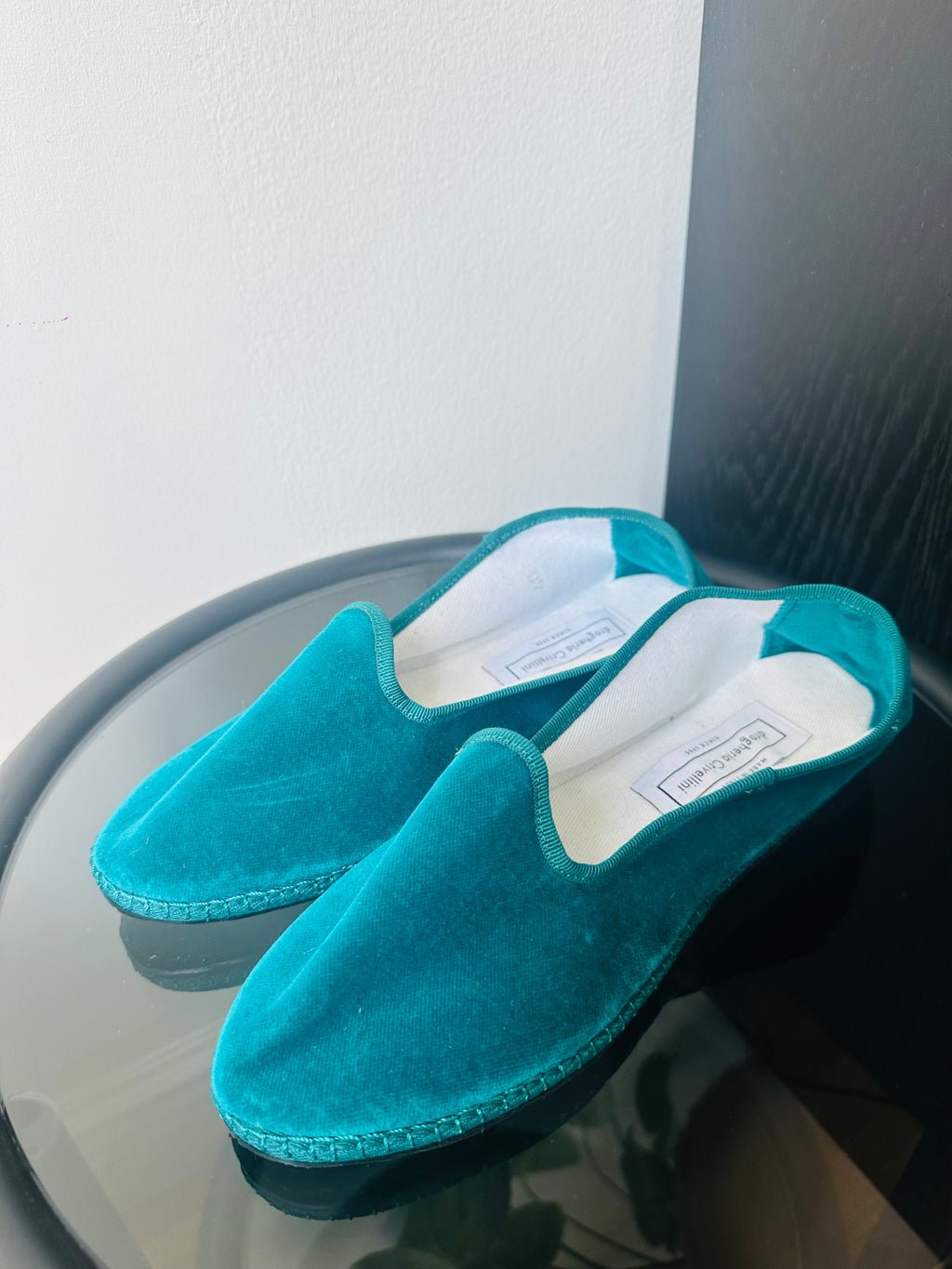 Drogheria Crivellini Teal Venetian Slippers