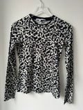Proenza Schouler Black & White Long Sleeve Top