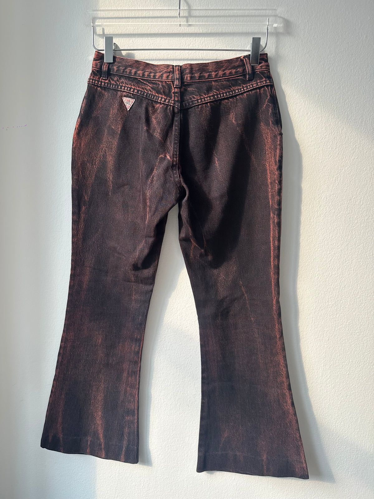 Fiorucci Acid Wash Pink Flared Jeans