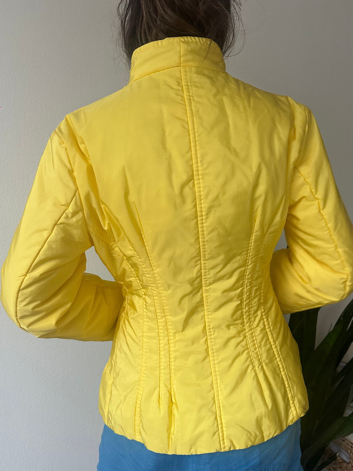 Ermanno Scervino Yellow Puffer Jacket