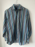 ETRO Men’s Striped Blue Button Down