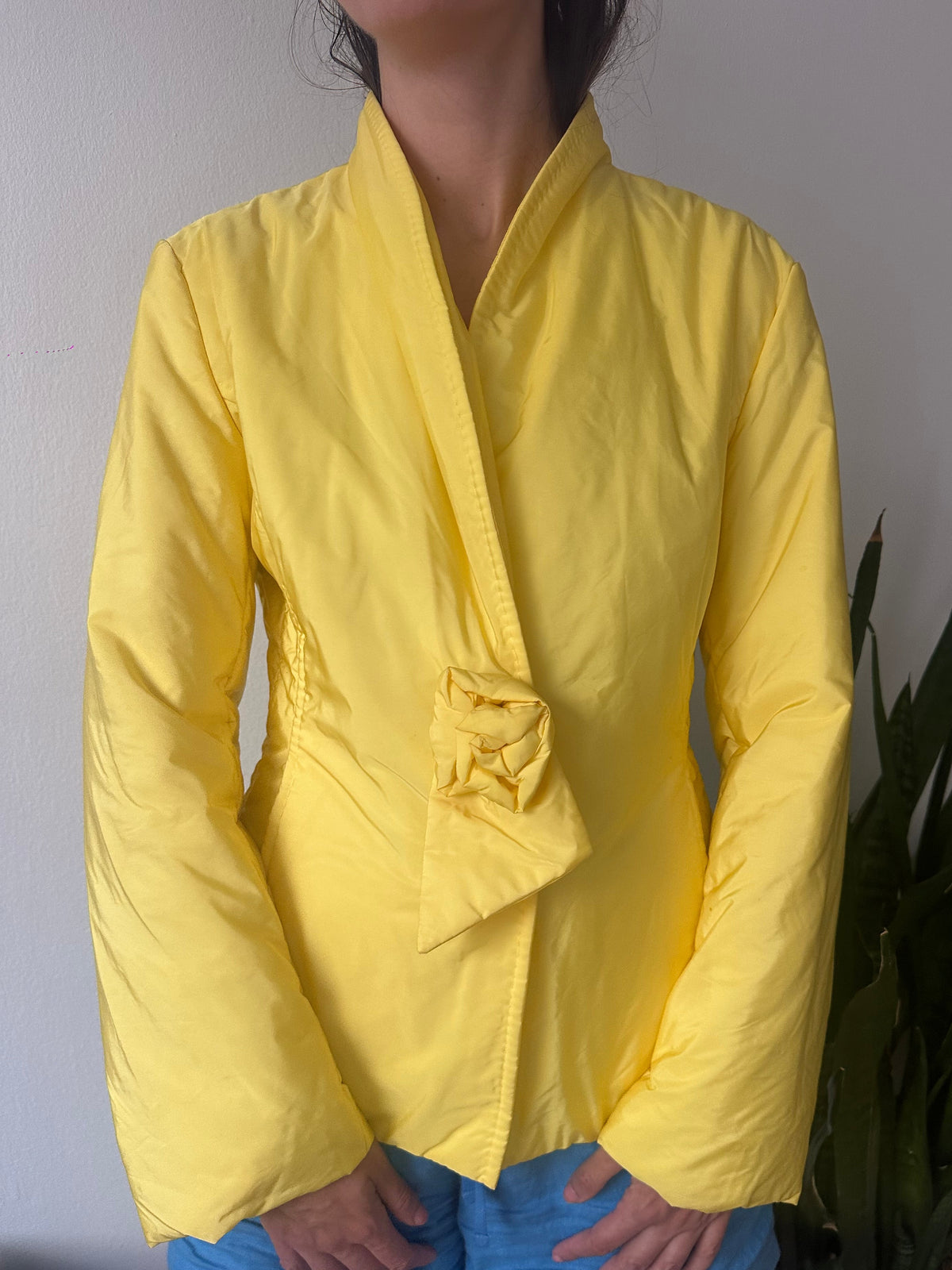 Ermanno Scervino Yellow Puffer Jacket