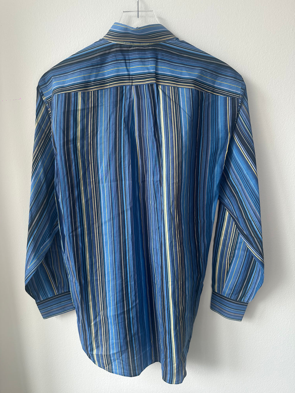 ETRO Men’s Striped Blue Button Down