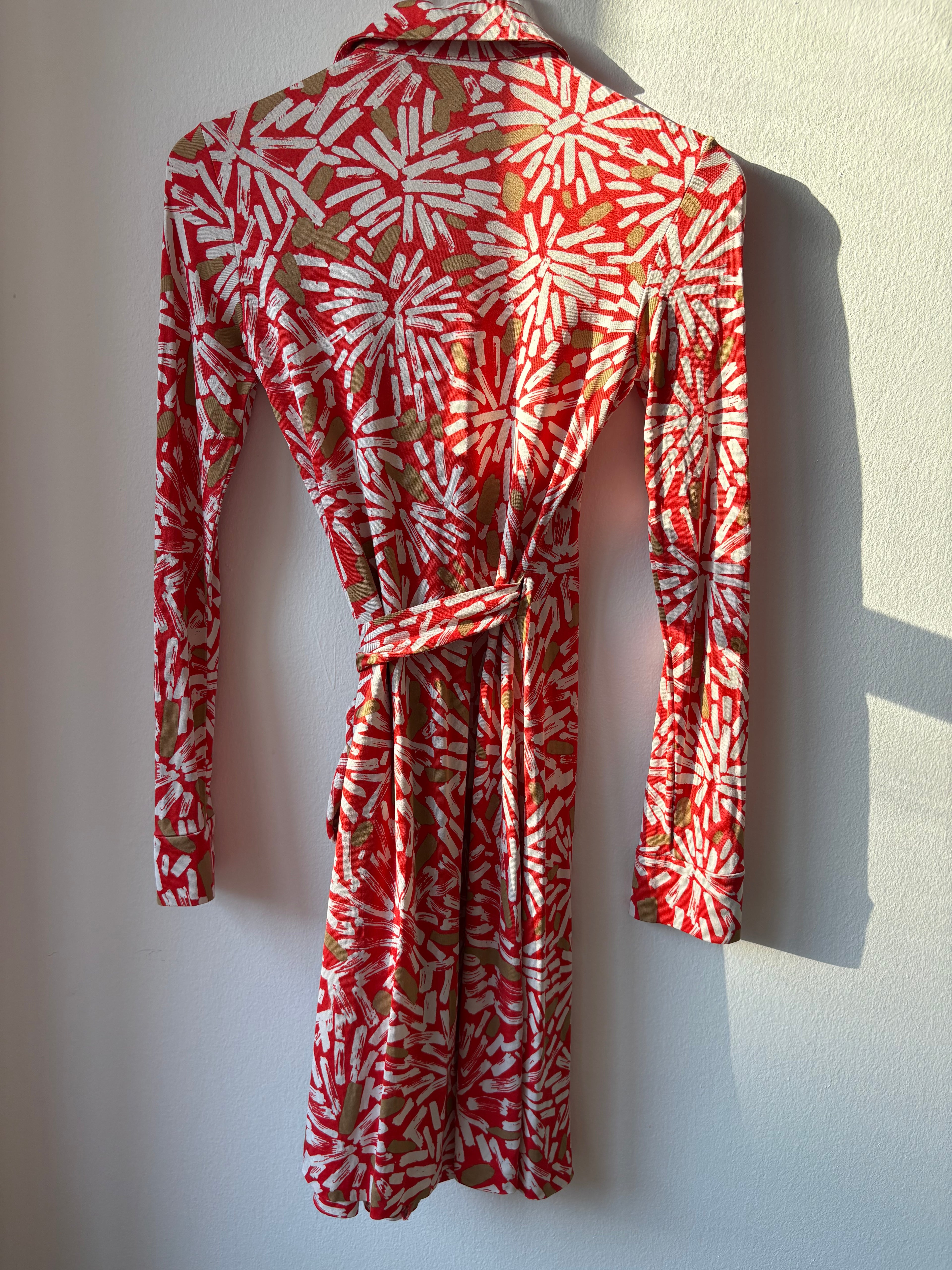 DVF Orange Wrap Dress