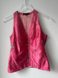 Tara Jarmon Pink Silk Vest Top