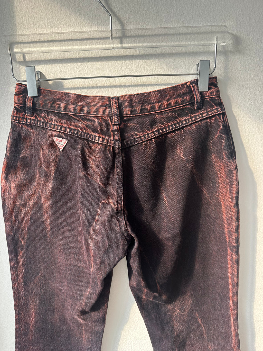 Fiorucci Acid Wash Pink Flared Jeans