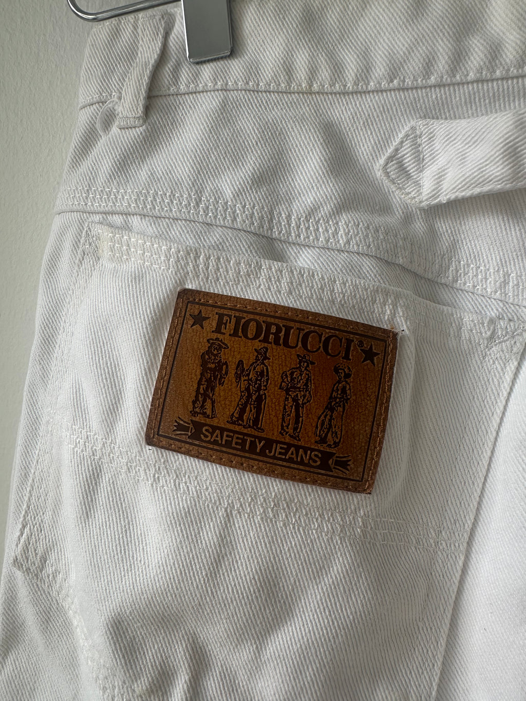 Fiorucci White Denim Mini Skirt