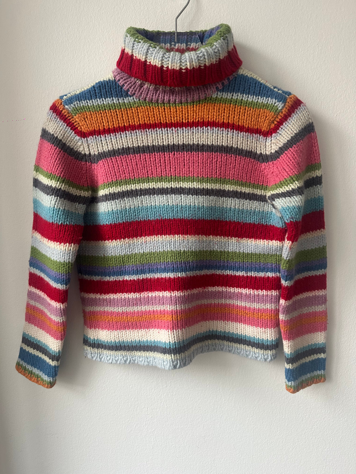 Gap Holiday Chunky Striped Turtleneck Sweater