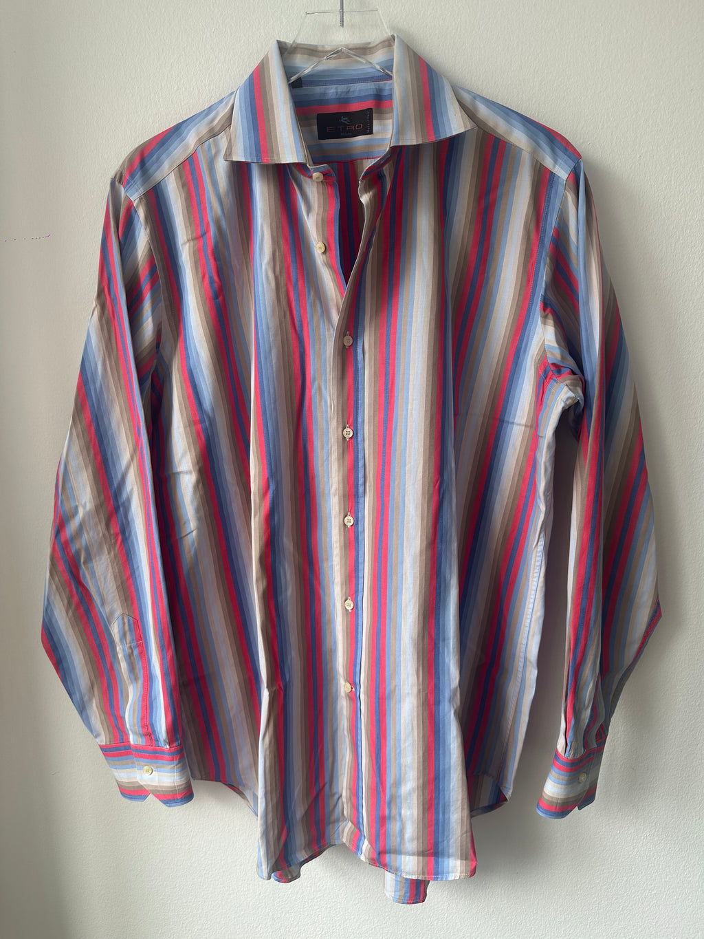 ETRO Men’s Striped Red Button Down