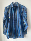 ETRO Men’s Striped Blue Button Down