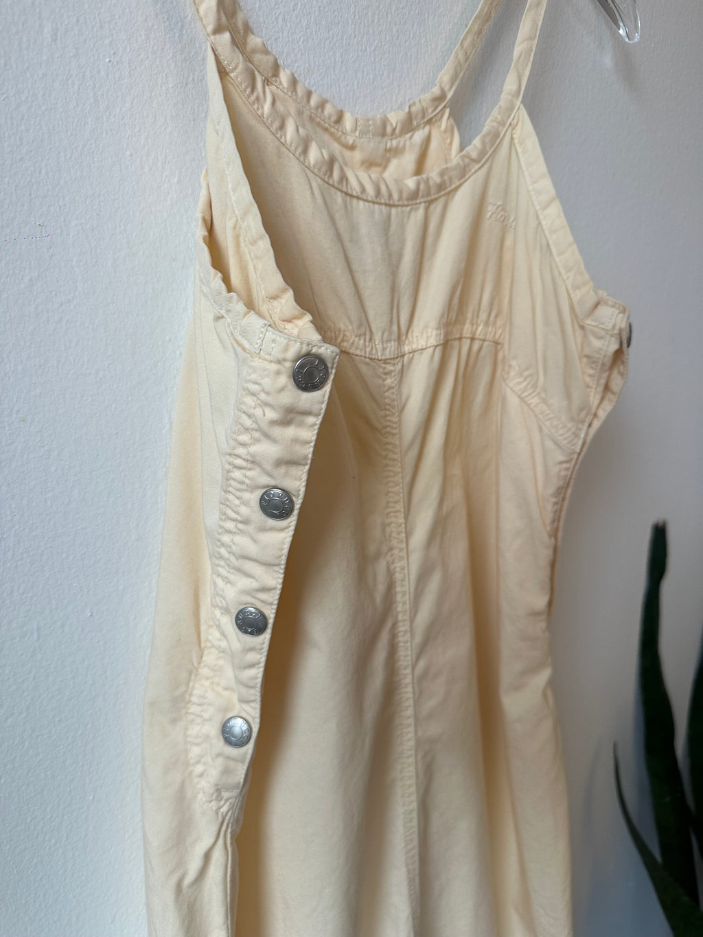 Fiorucci Cream Cotton Maxi Dress