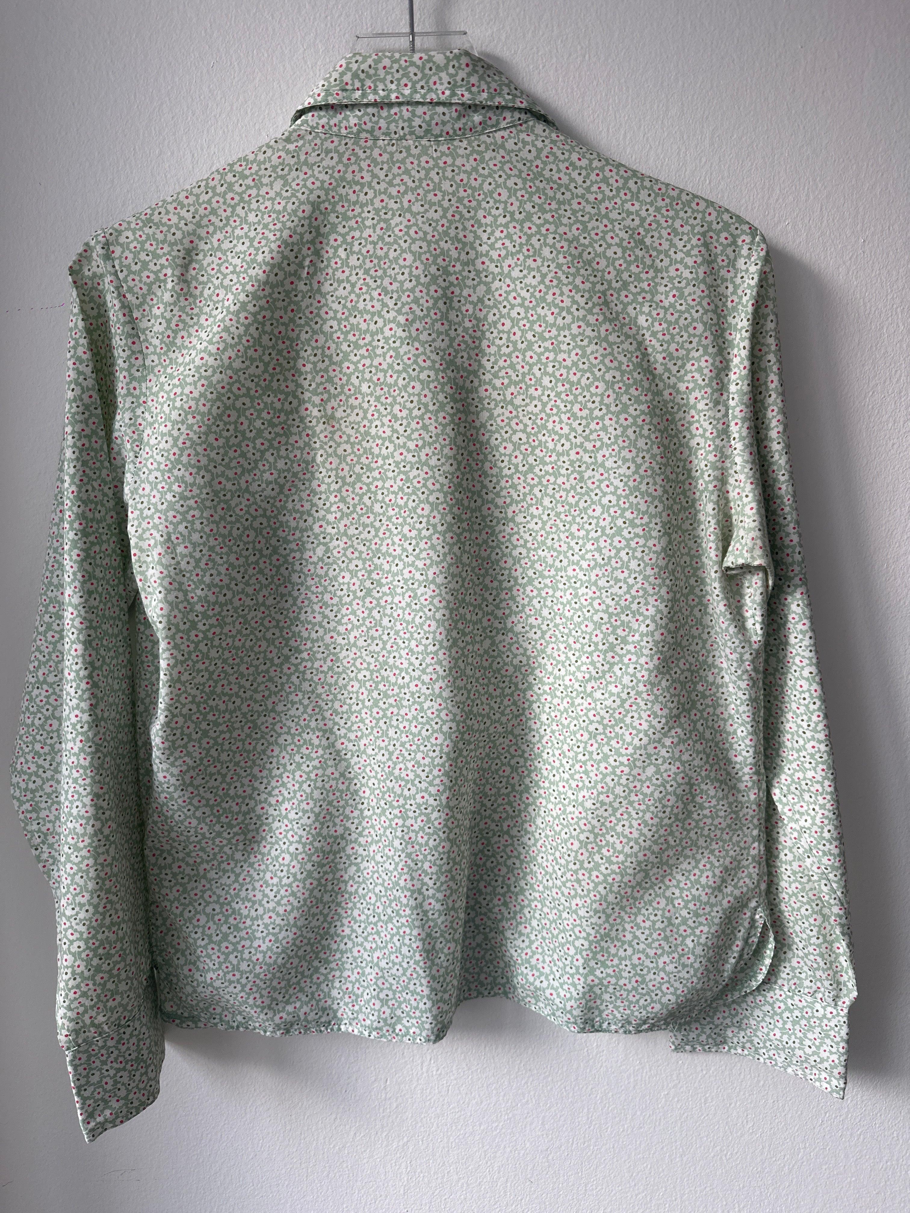 1970s Floral Button Down