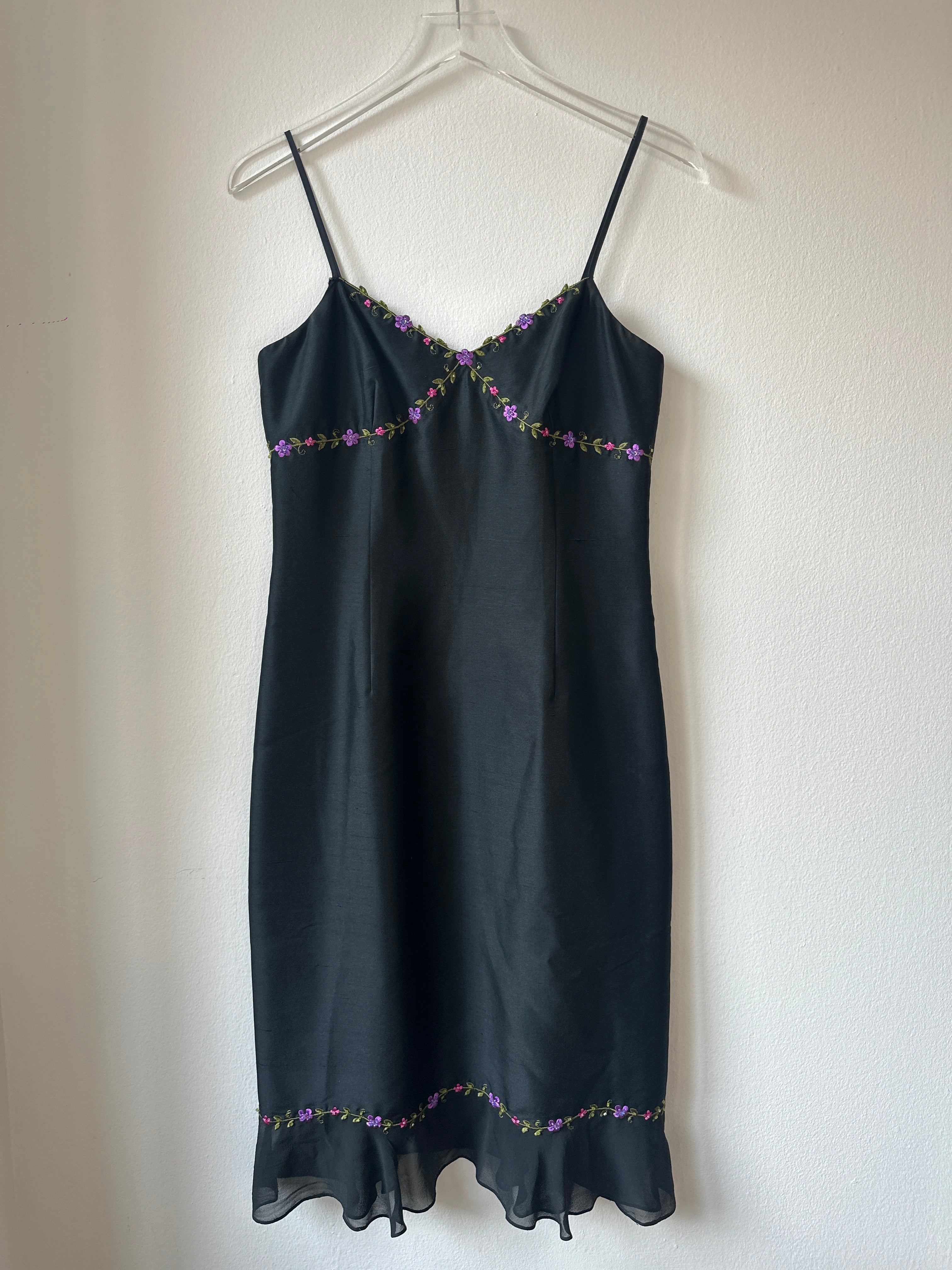 Ann Taylor Floral Embroidered Slip Dress
