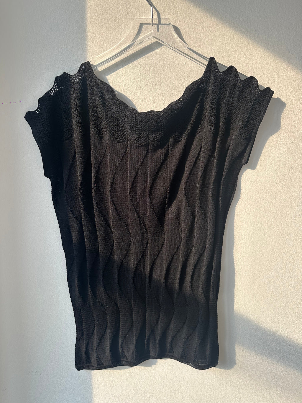 M Missoni Scalloped Knit Top