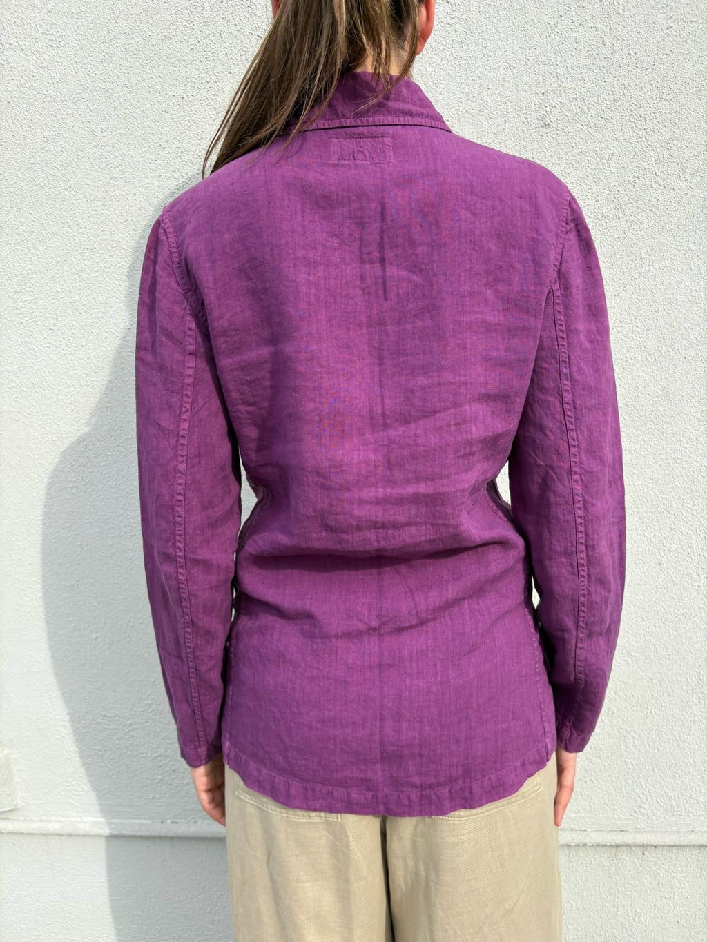 ETRO Purple Linen Overshirt