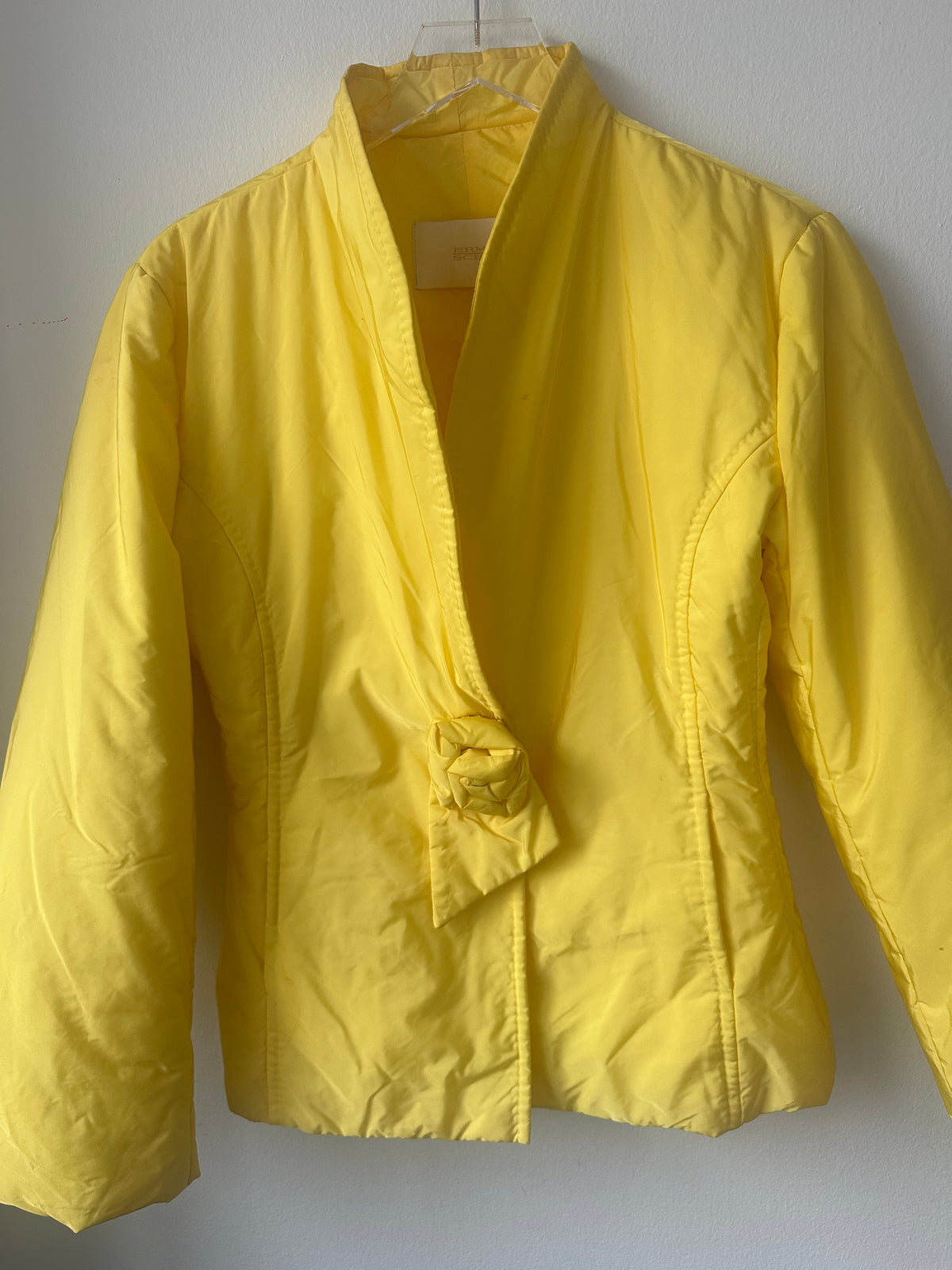 Ermanno Scervino Yellow Puffer Jacket