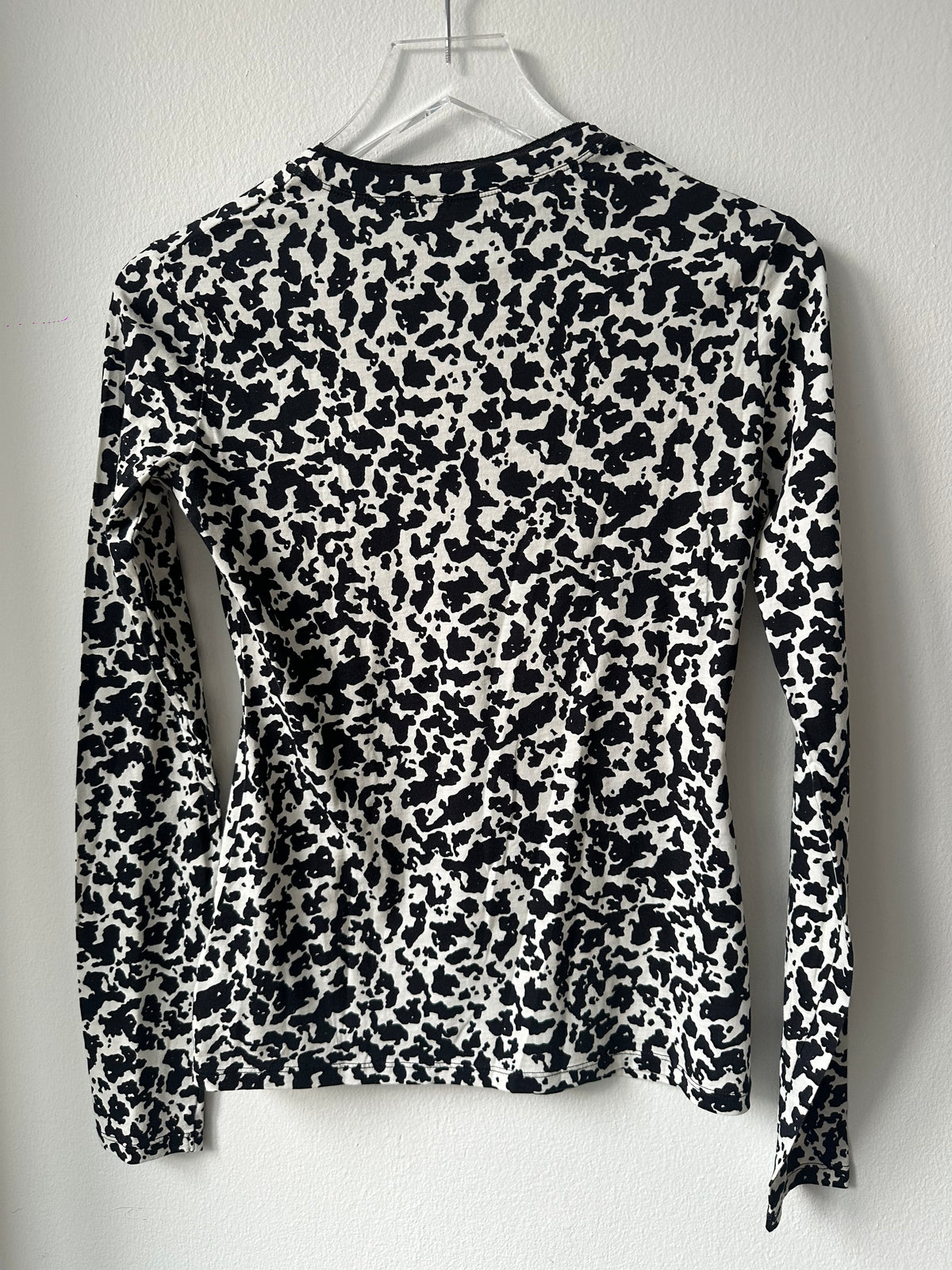 Proenza Schouler Black & White Long Sleeve Top
