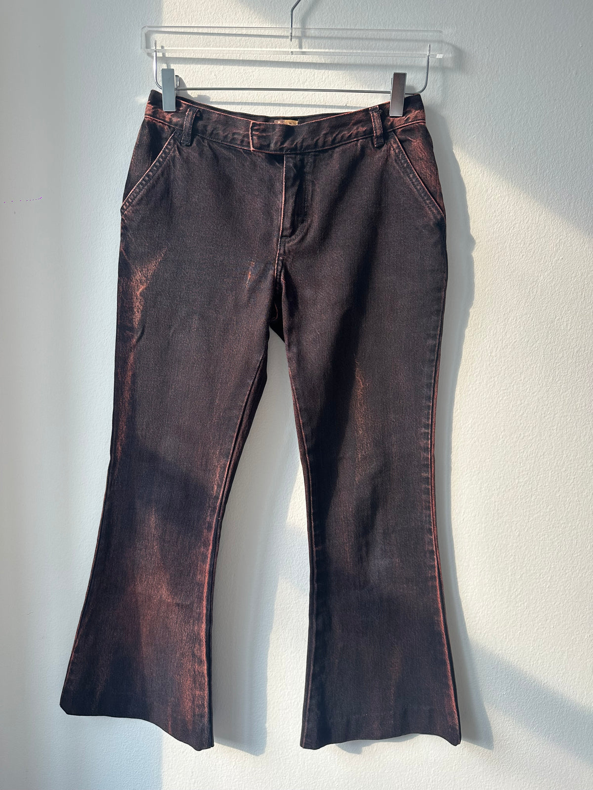 Fiorucci Acid Wash Pink Flared Jeans