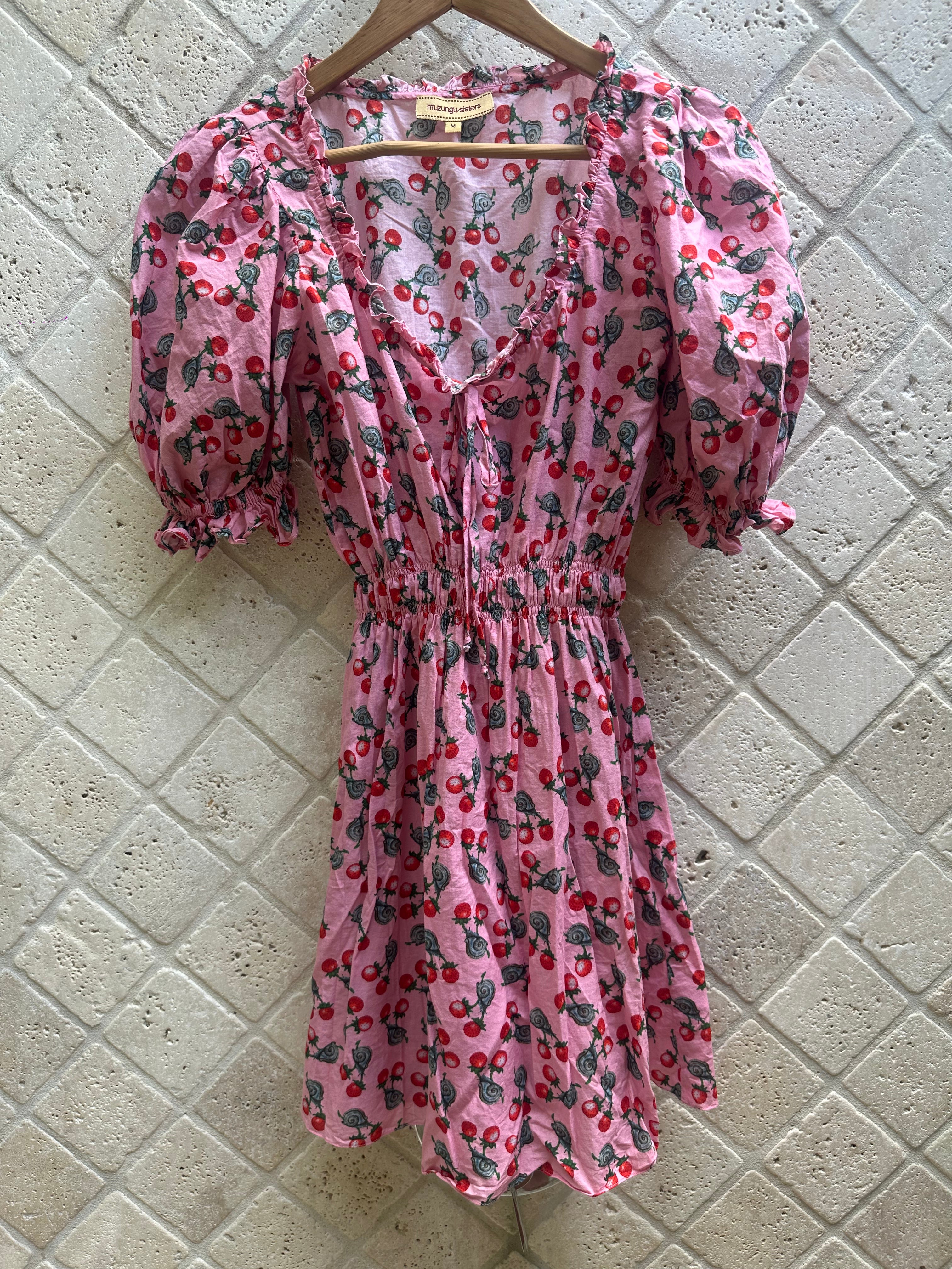 Muzungu Sisters Strawberry Mini Dress