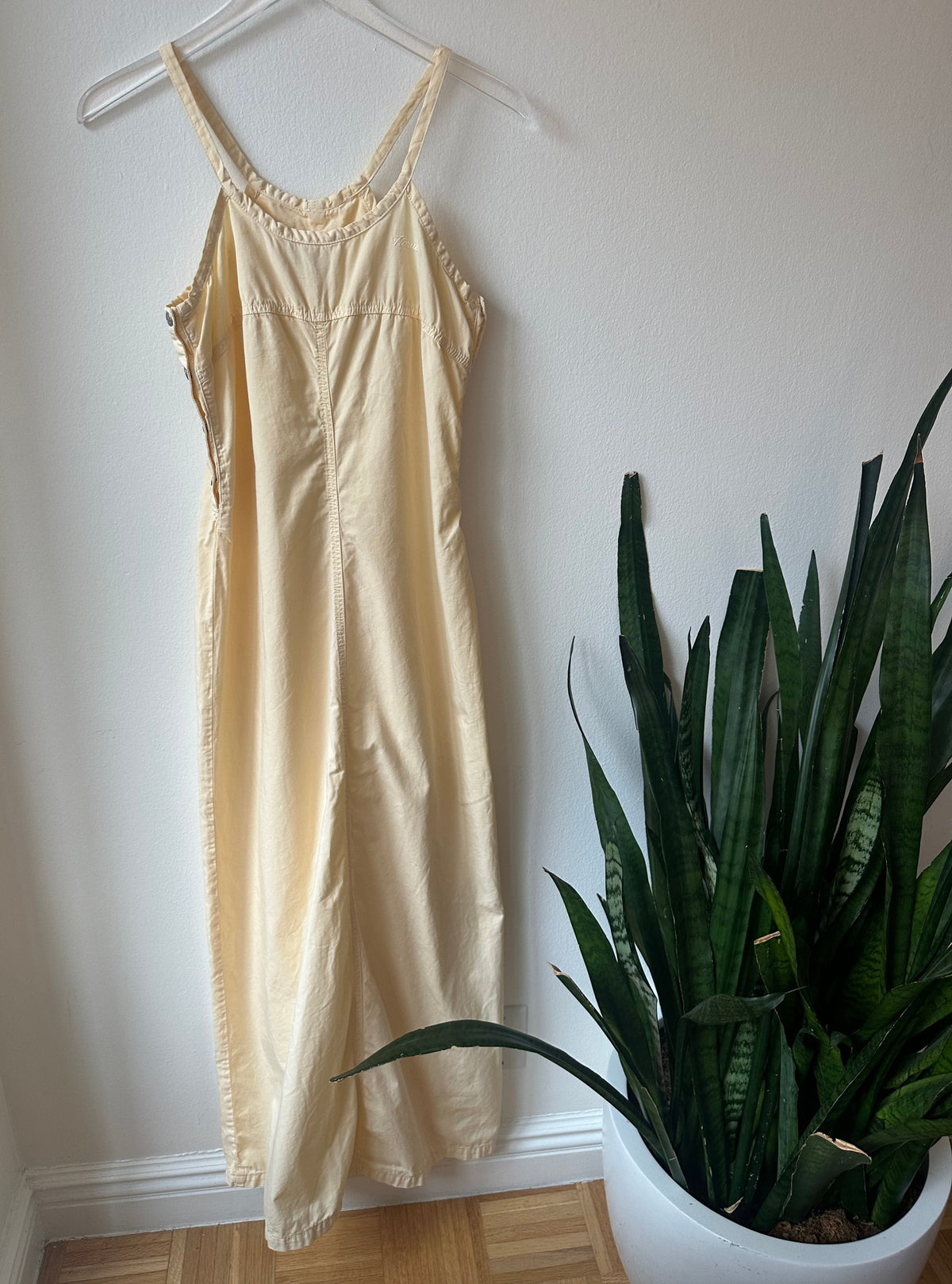 Fiorucci Cream Cotton Maxi Dress