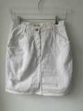 Fiorucci White Denim Mini Skirt