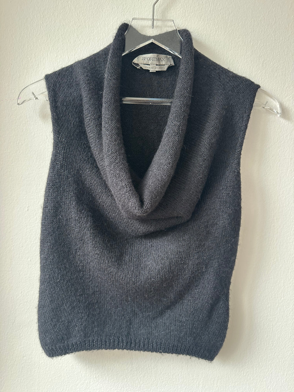 Sportmax Knit Alpaca Cowl Top