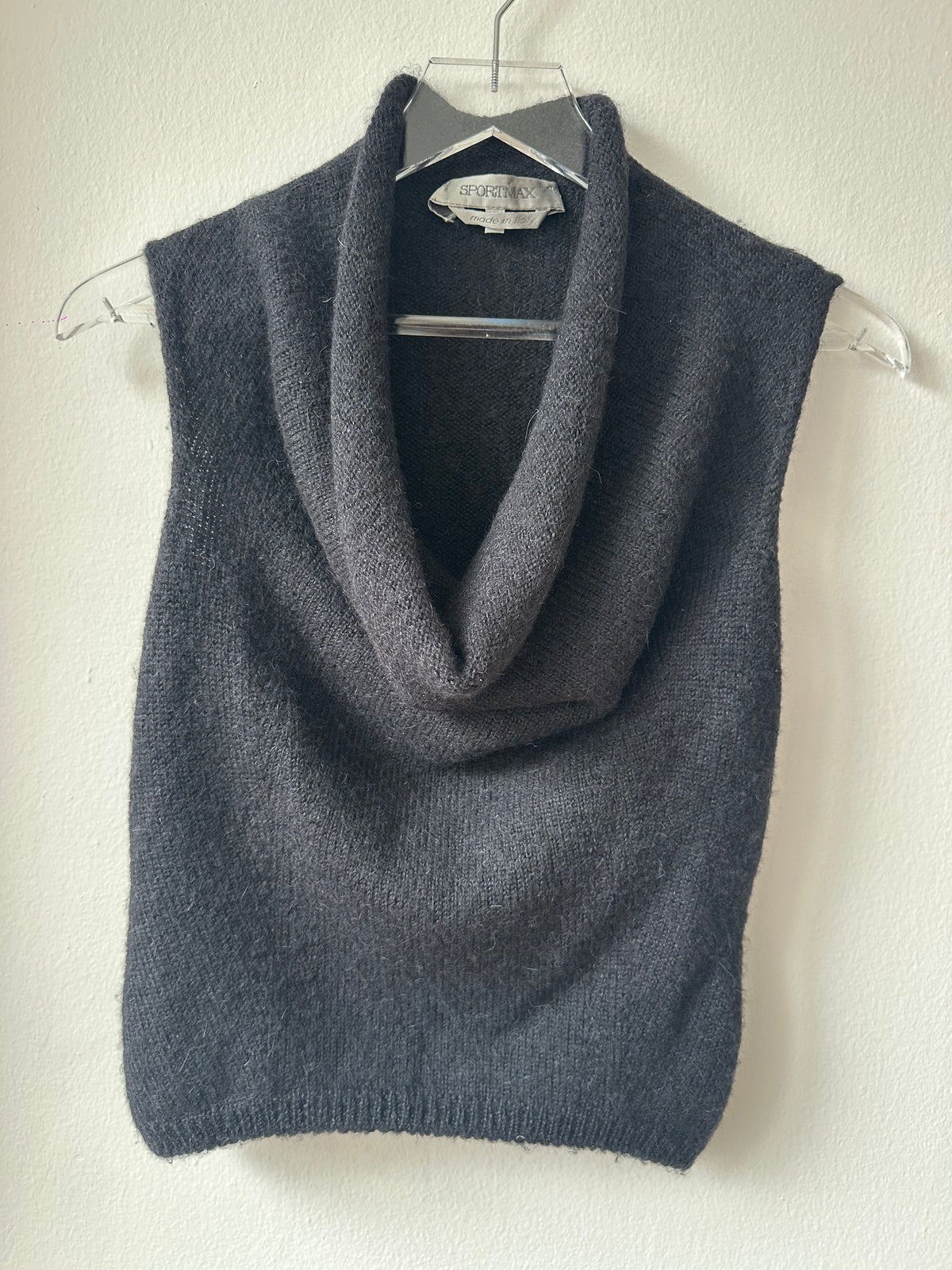 Sportmax Knit Alpaca Cowl Top
