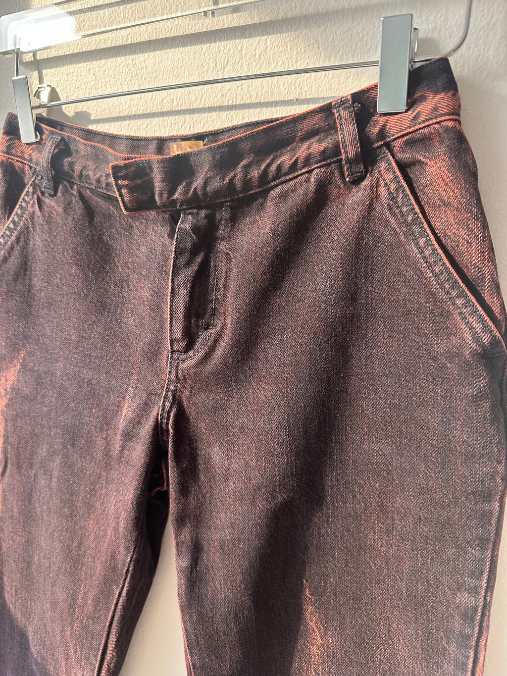 Fiorucci Acid Wash Pink Flared Jeans