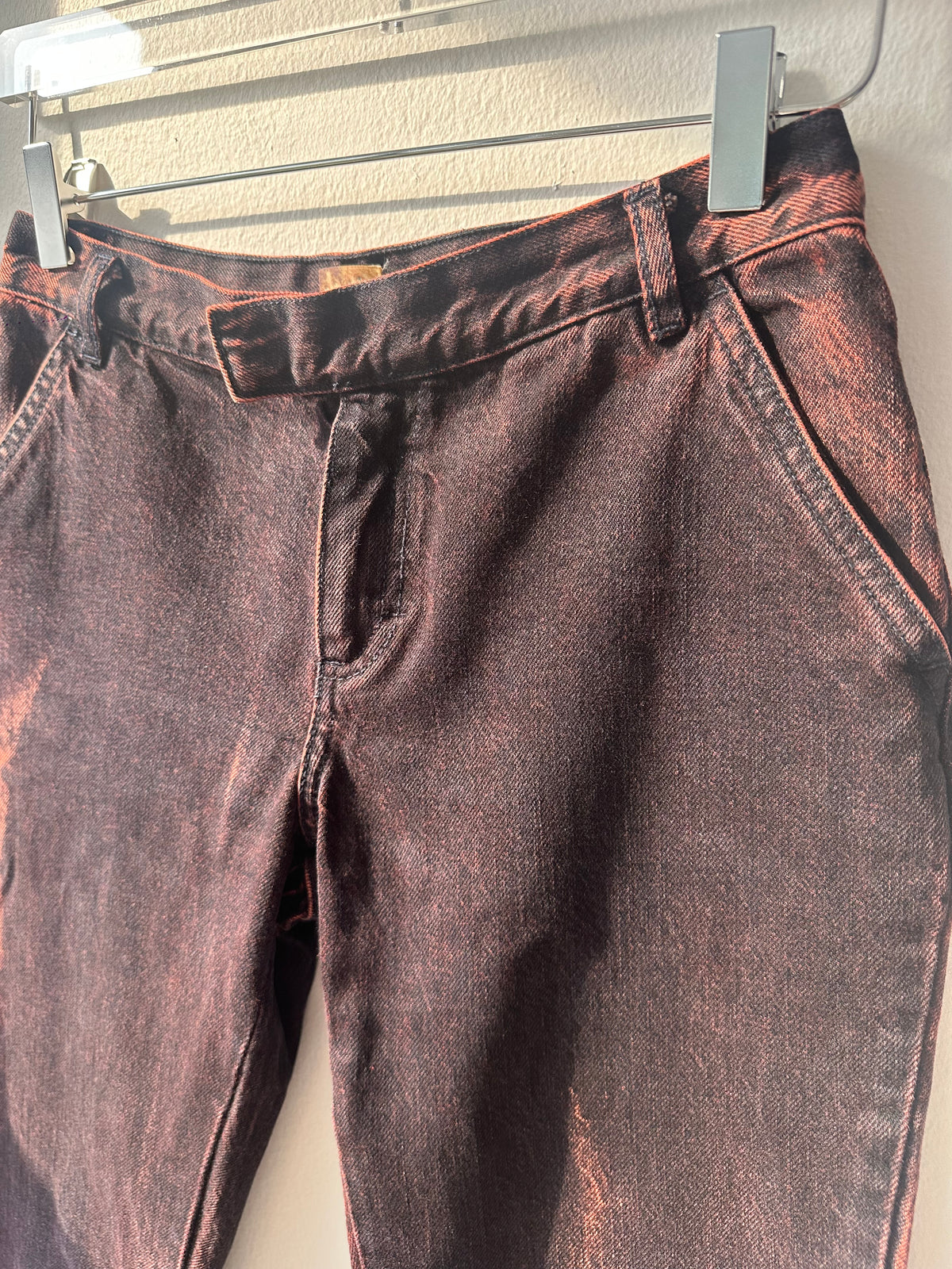Fiorucci Acid Wash Pink Flared Jeans