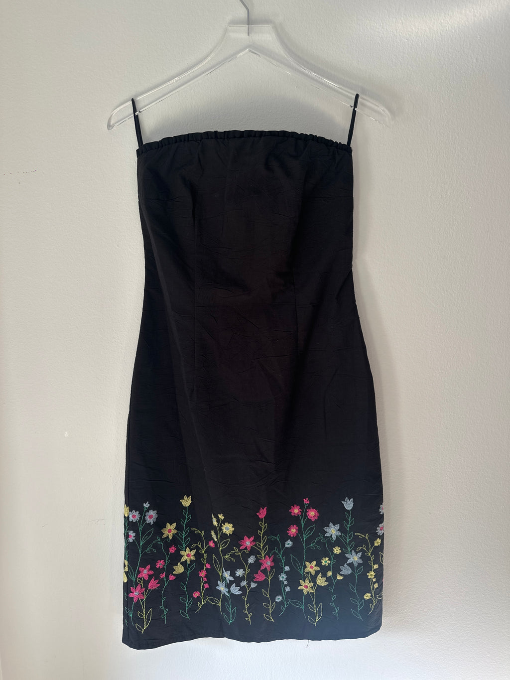 Barney’s New York Co-Op Floral Embroidered Strapless Dress