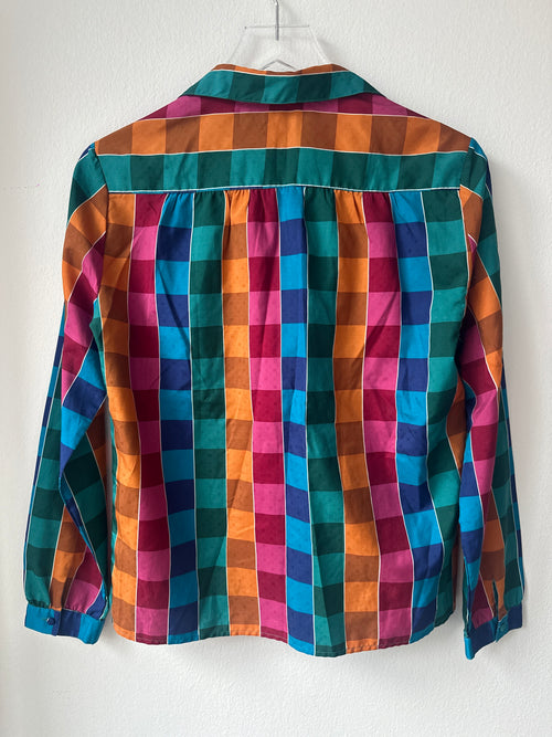 Diane von Furstenberg Checkered Top