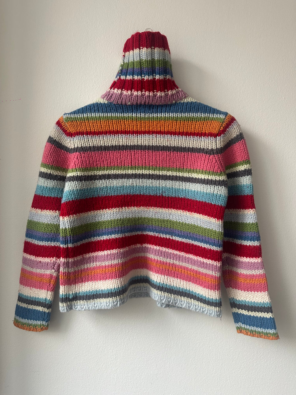 Gap Holiday Chunky Striped Turtleneck Sweater