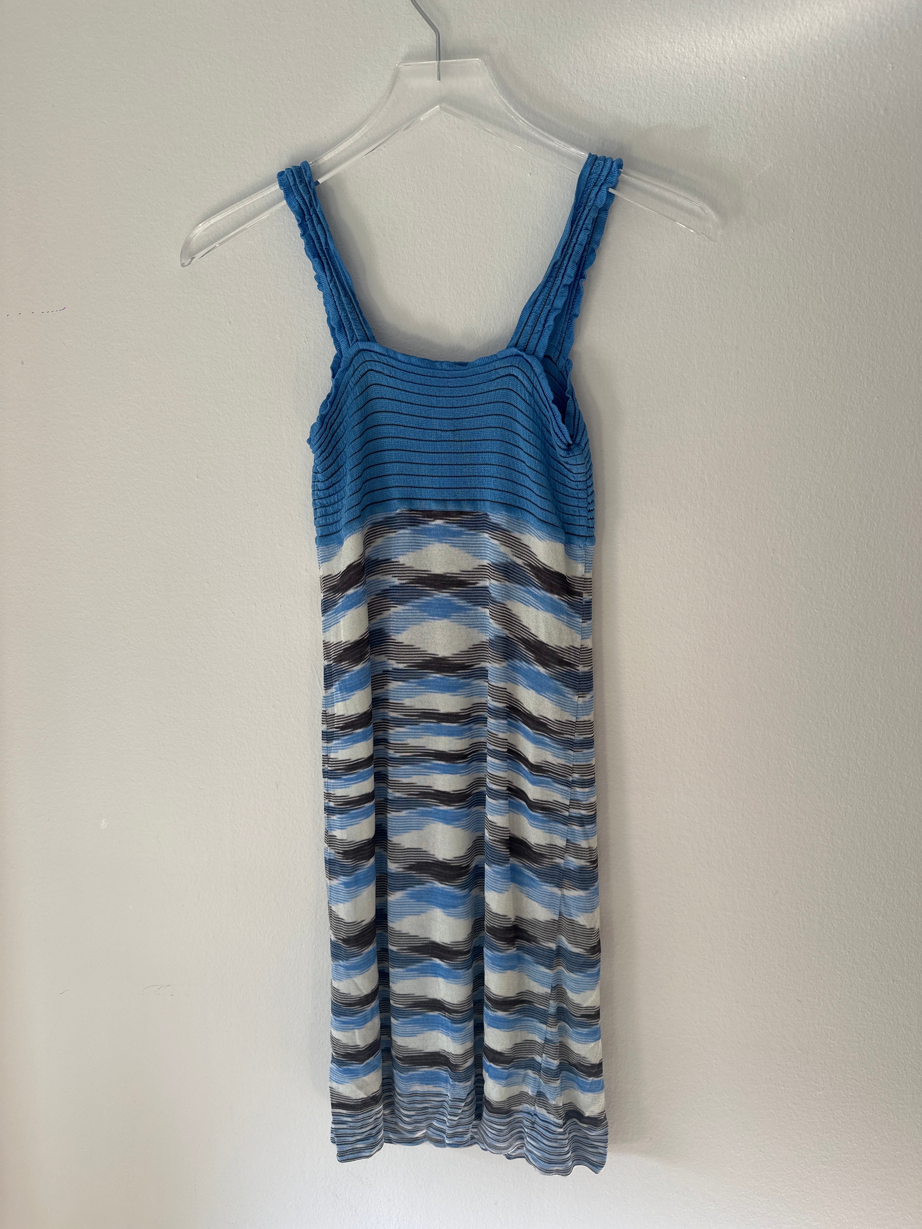 Missoni Blue Knit Tank Dress