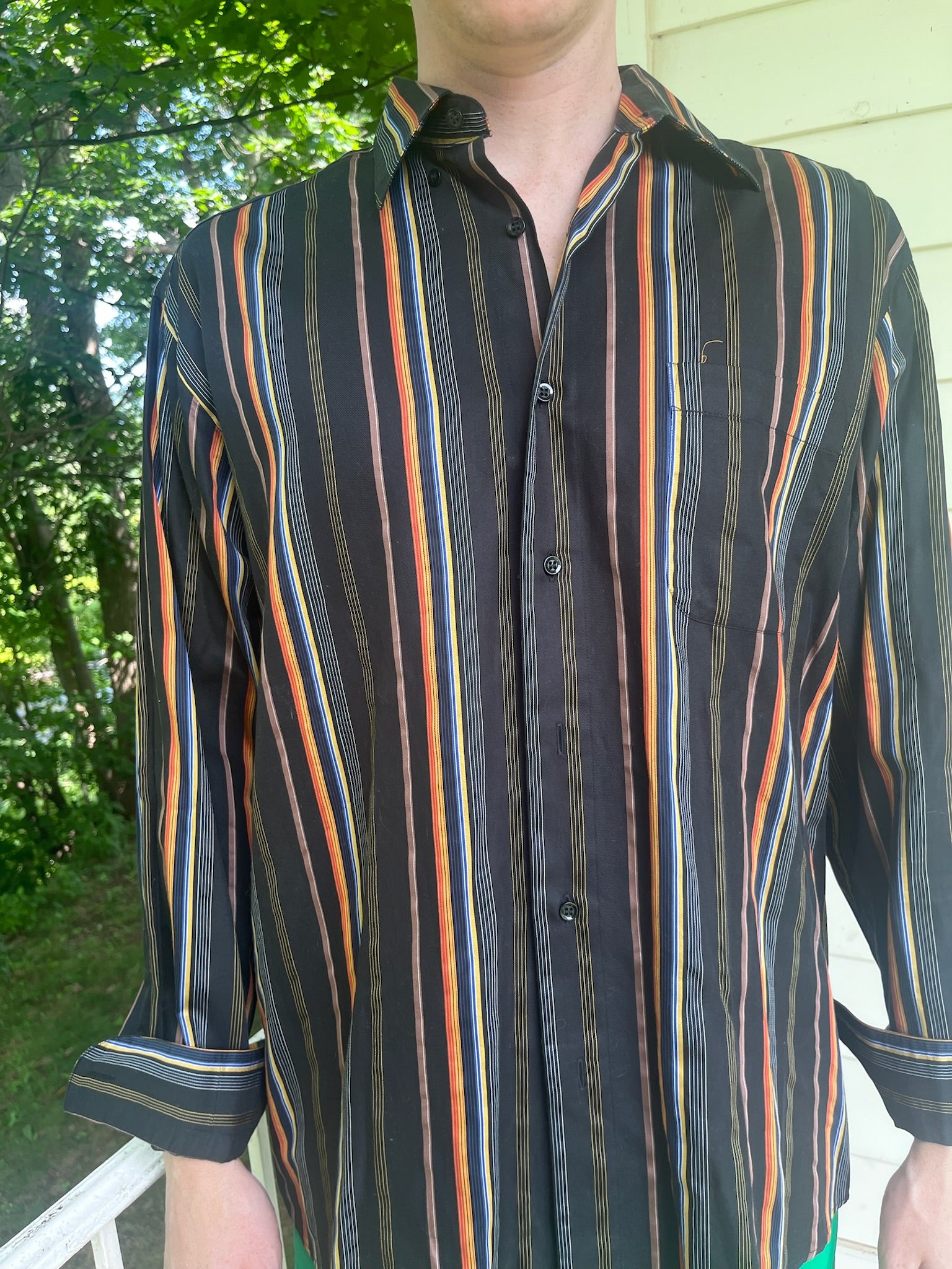 St. Croix Men's Striped Button Down