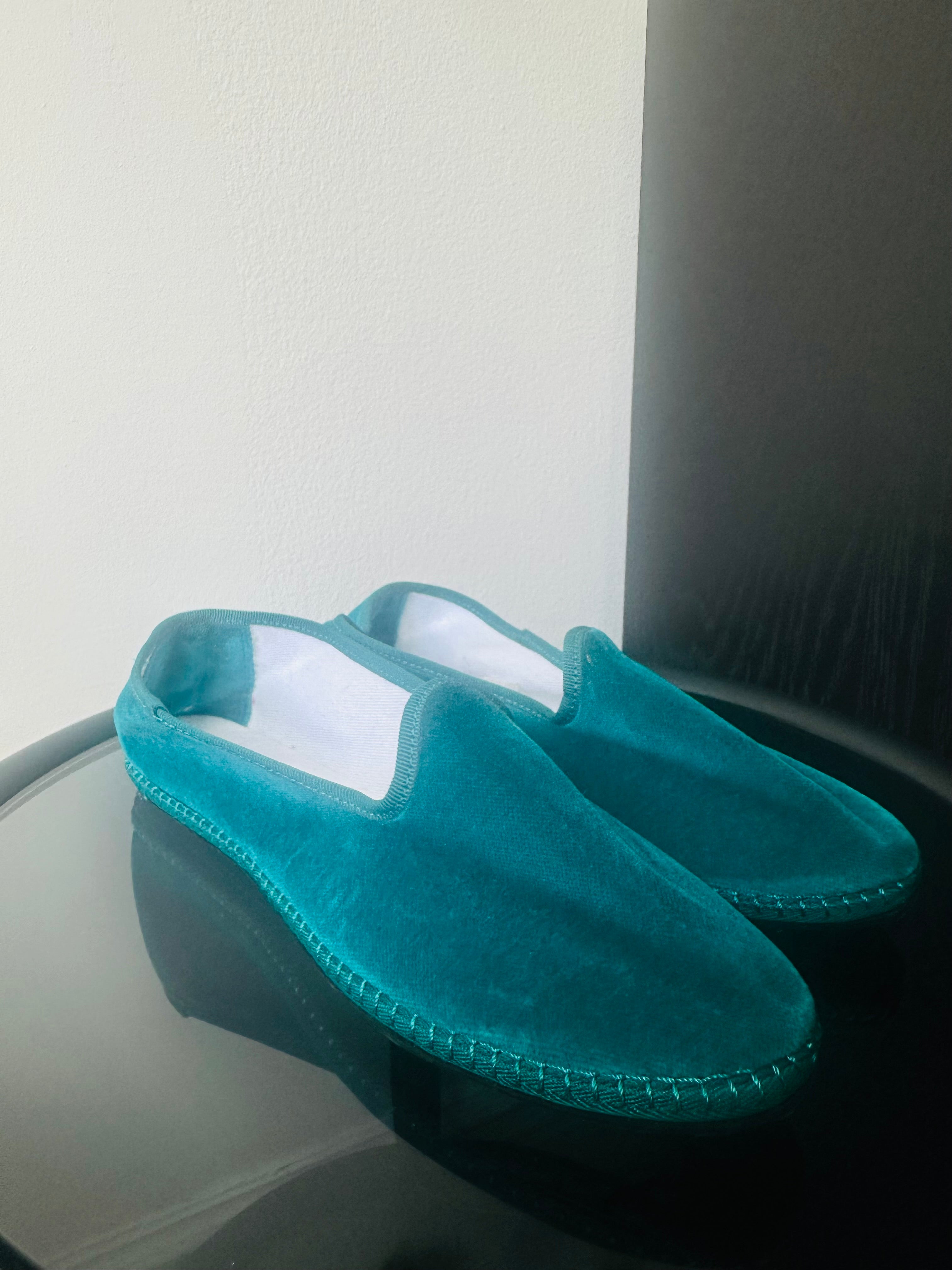Drogheria Crivellini Teal Venetian Slippers