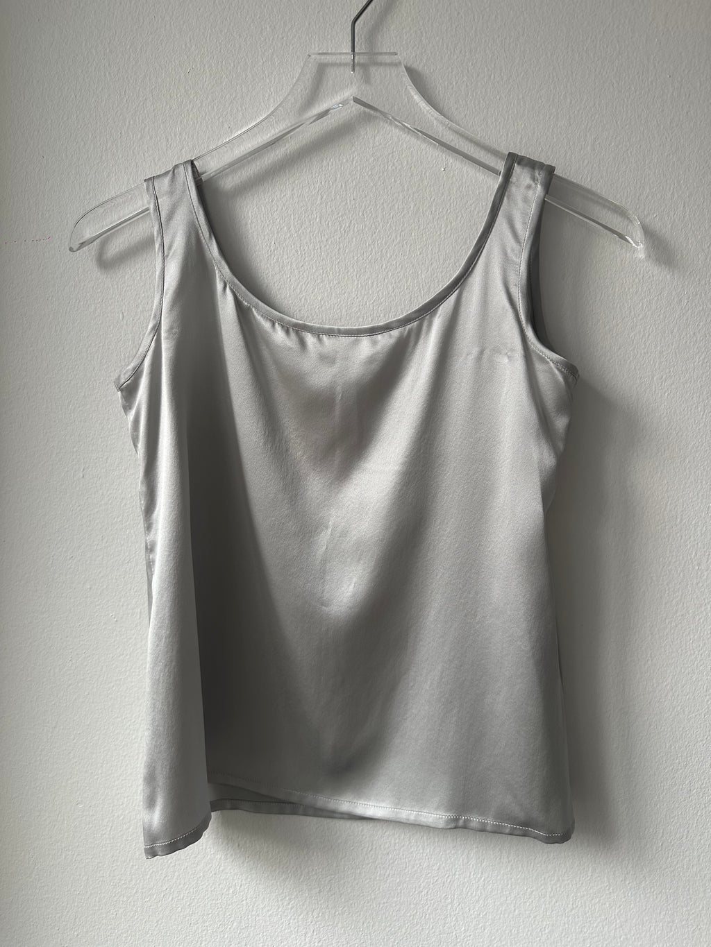 Escada Satin Silver Tank