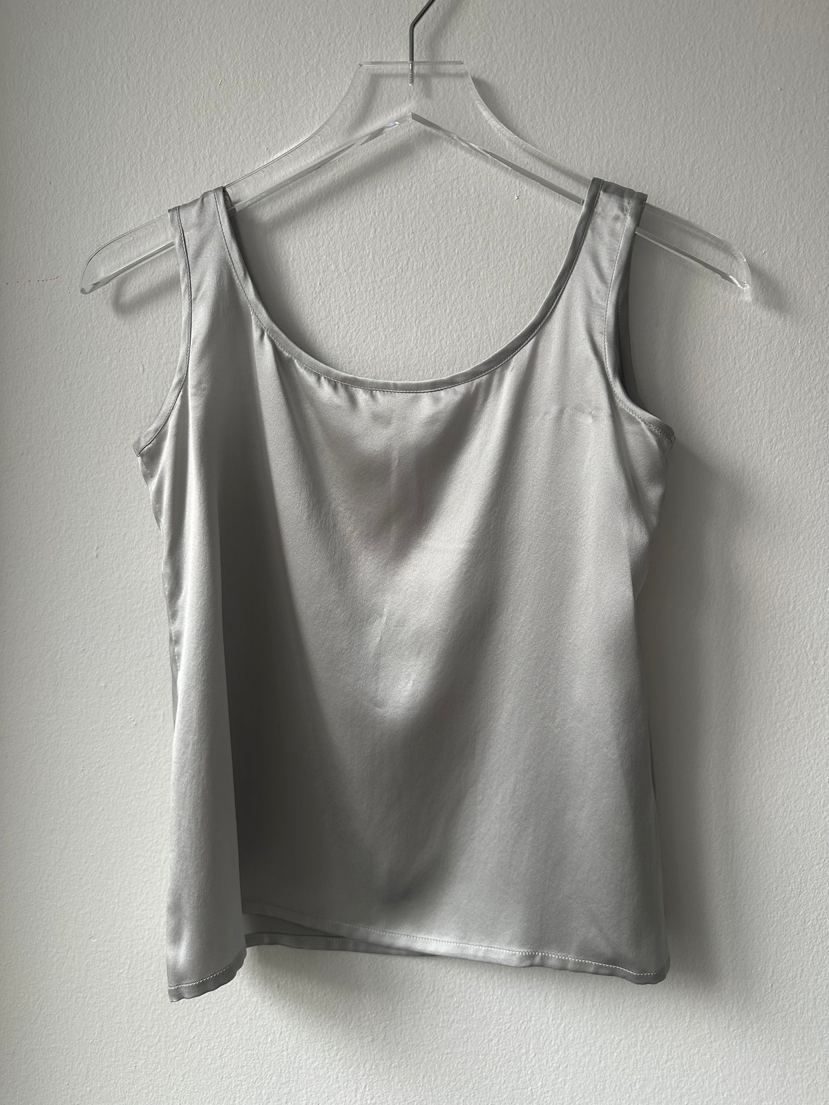 Escada Satin Silver Tank