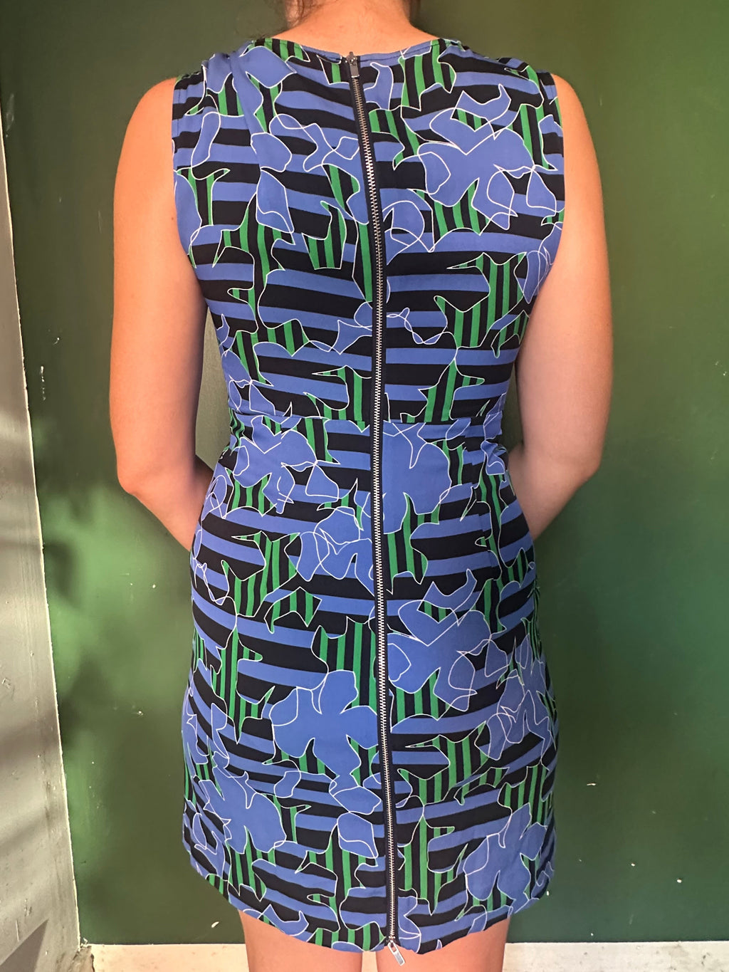 DVF Silk Lily Printed Mini Dress