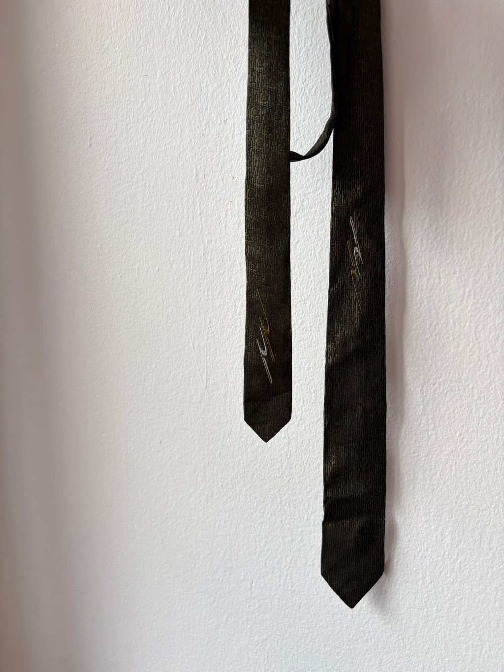 Olive Green Skinny Tie
