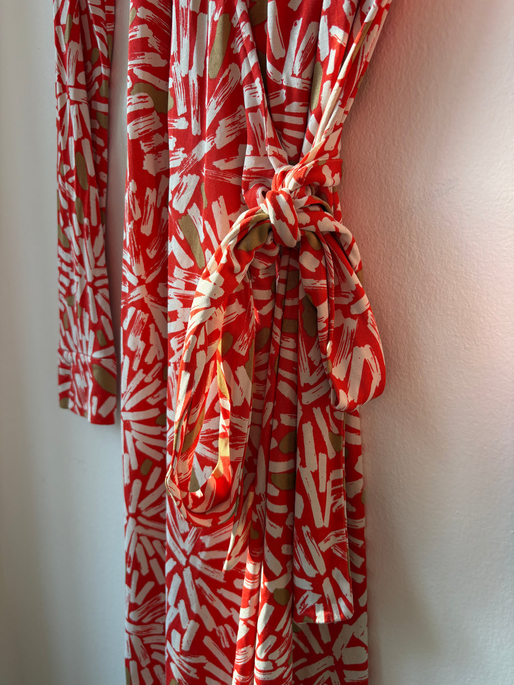 DVF Orange Wrap Dress