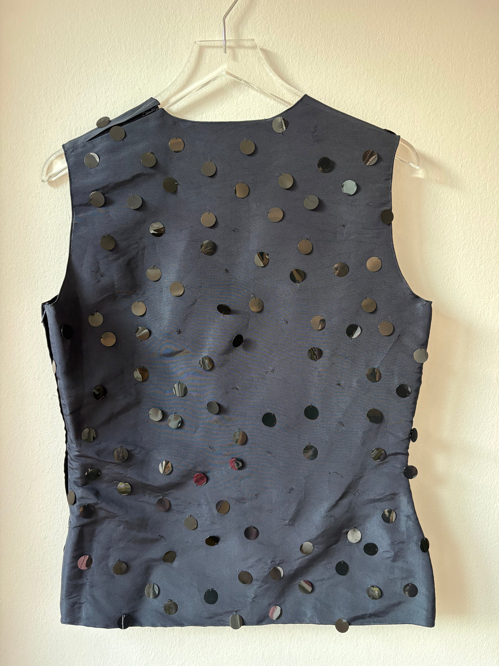 Lanvin Silk Sequin Top