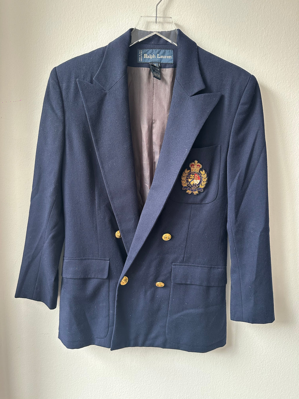 Ralph Lauren Crest Double Breasted Blazer