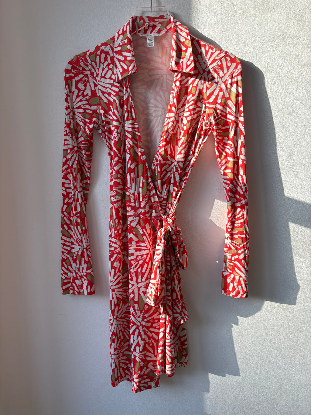 DVF Orange Wrap Dress