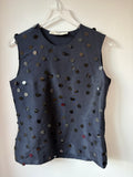 Lanvin Silk Sequin Top