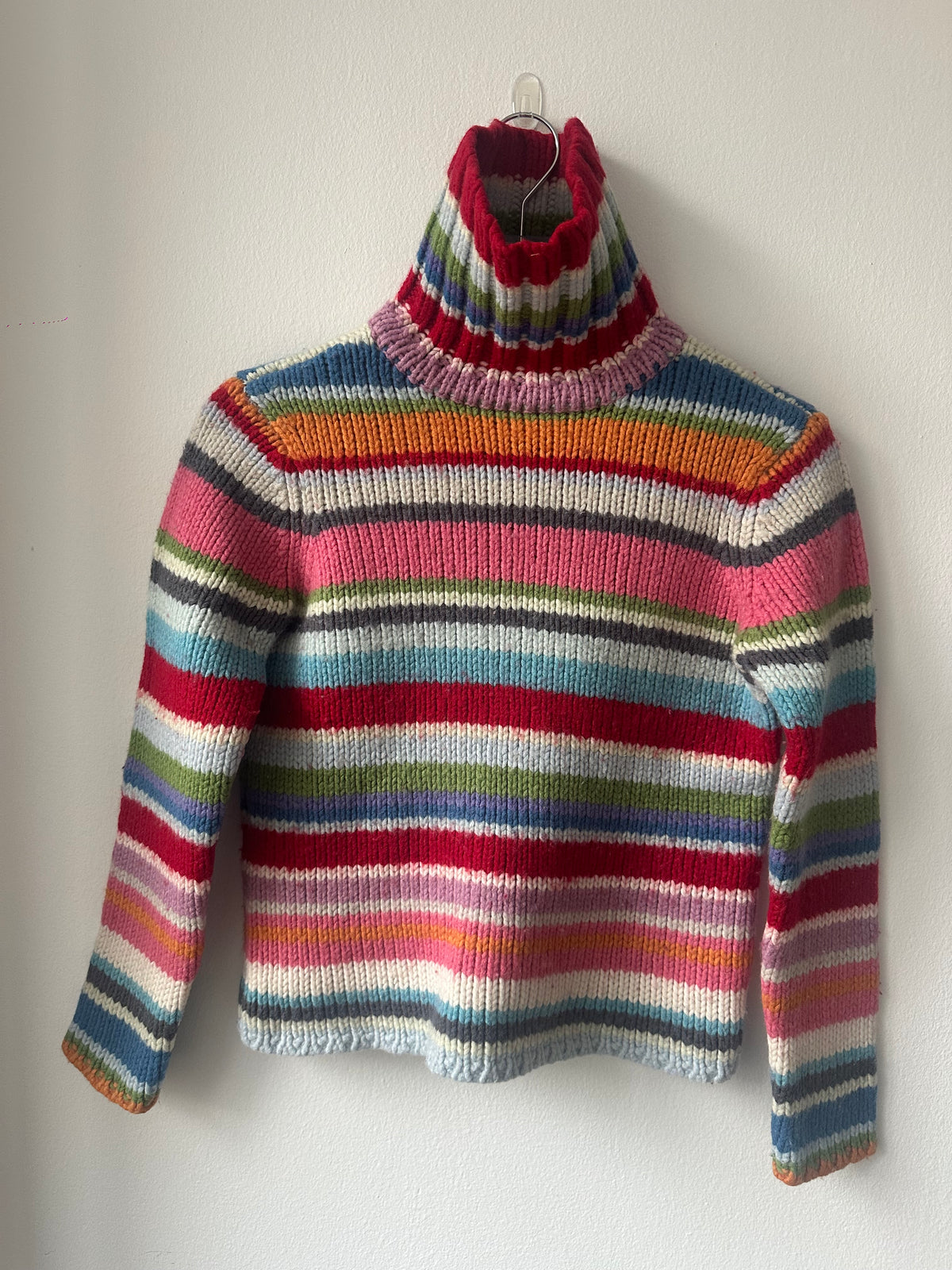 Gap Holiday Chunky Striped Turtleneck Sweater